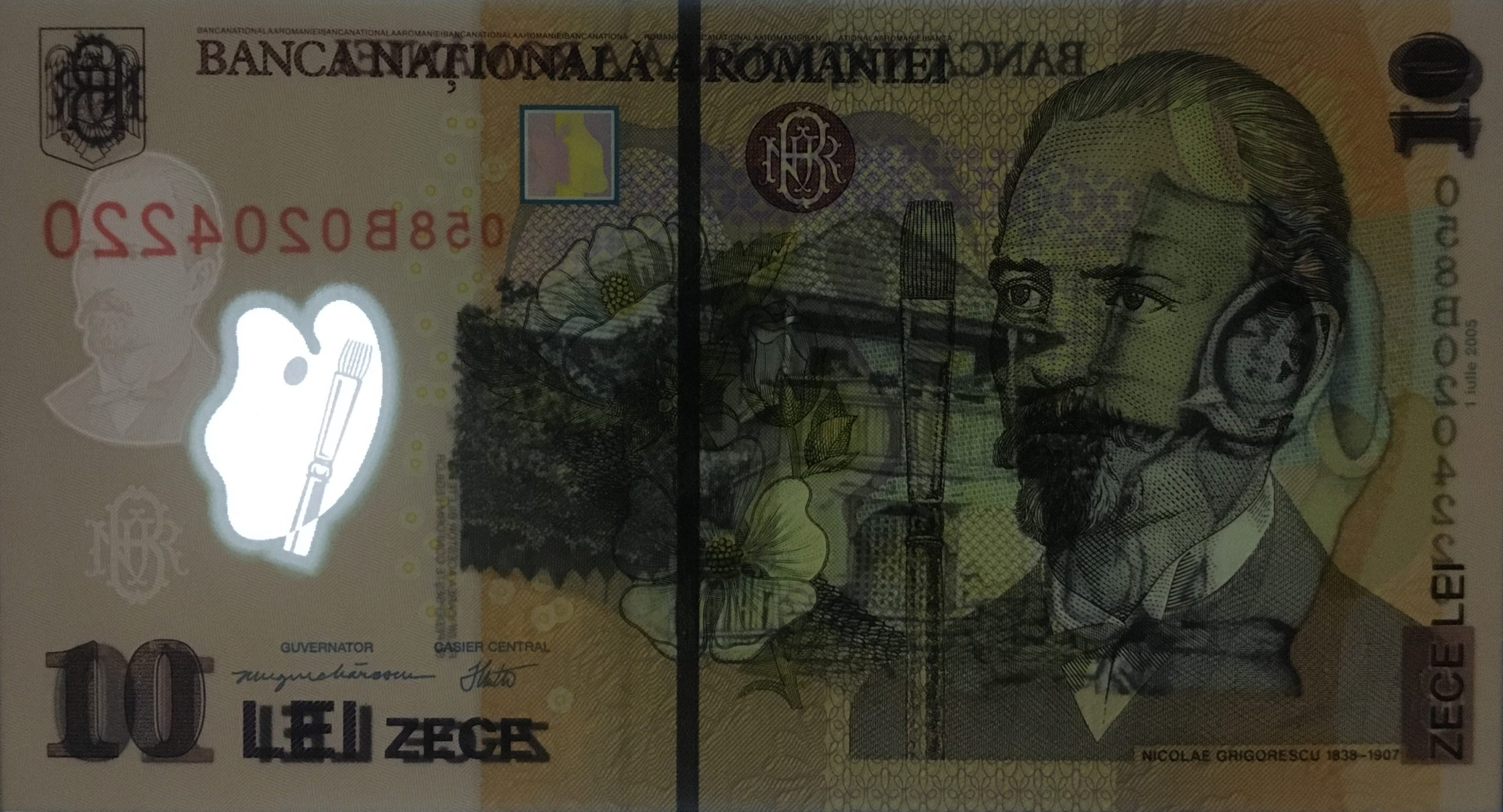 10 lei – an 2005 - 10-lei-2005-Avers-lumina