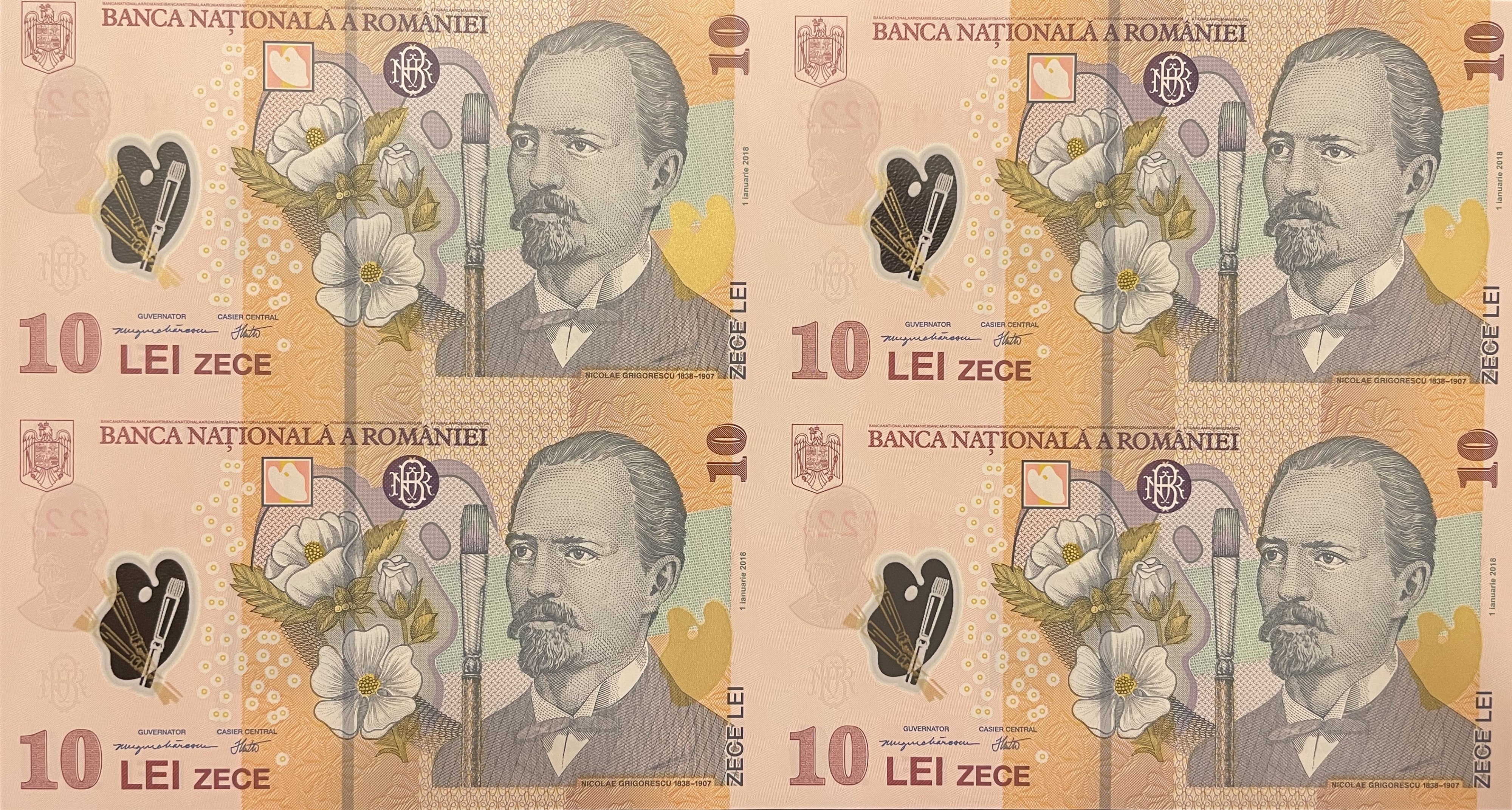 10 lei – an 2024 – coala - 10 lei 2024 - coala - avers