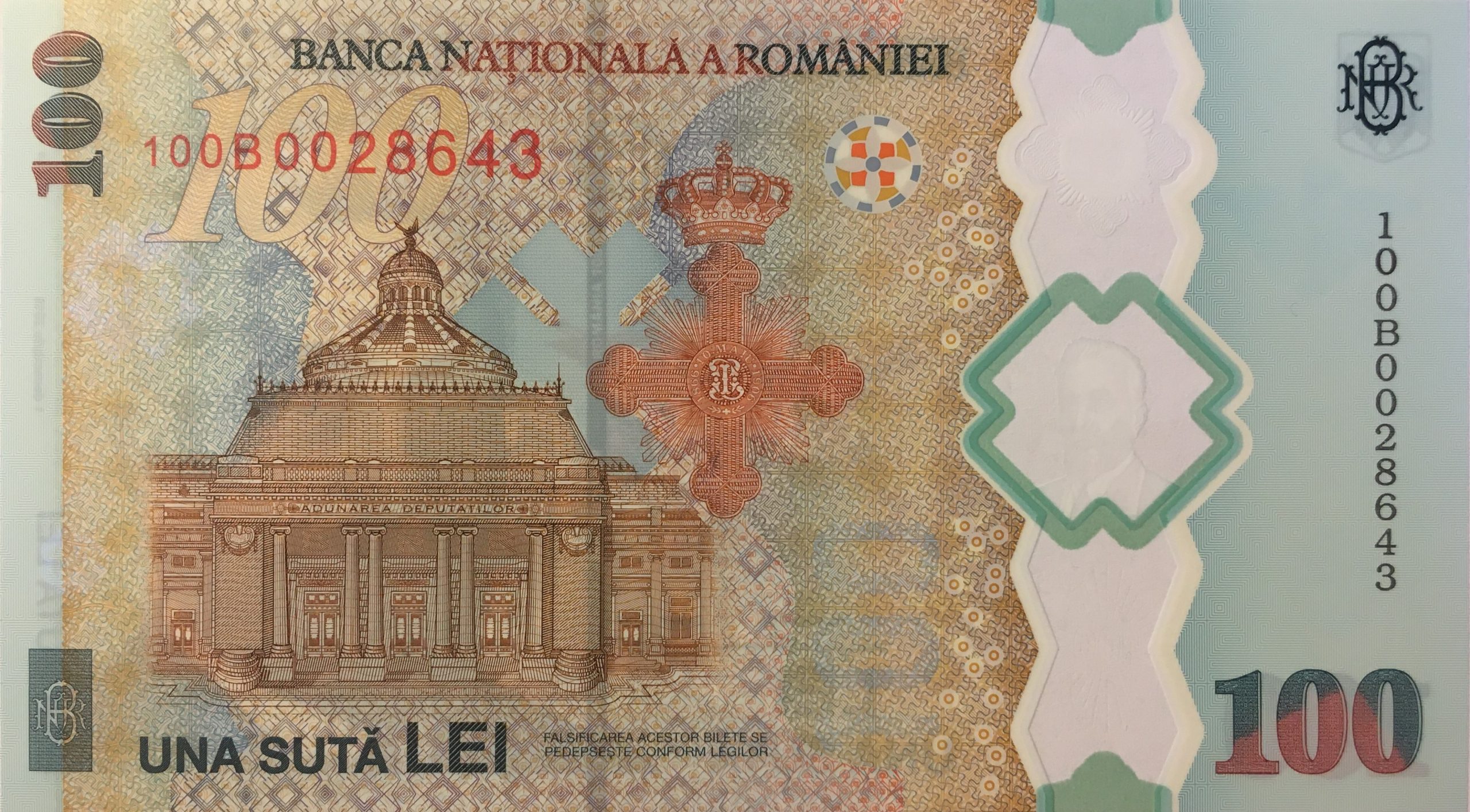 100 lei – an 2019 - 100-lei-2019-revers