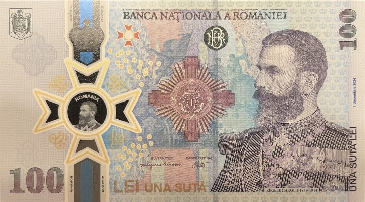 Bancnota 100 lei lei 2024 - Regele Carol I