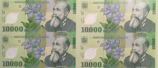 10000 lei, an 2000, polimer, 300 X 134 mm, Emil Iota Ghizari
