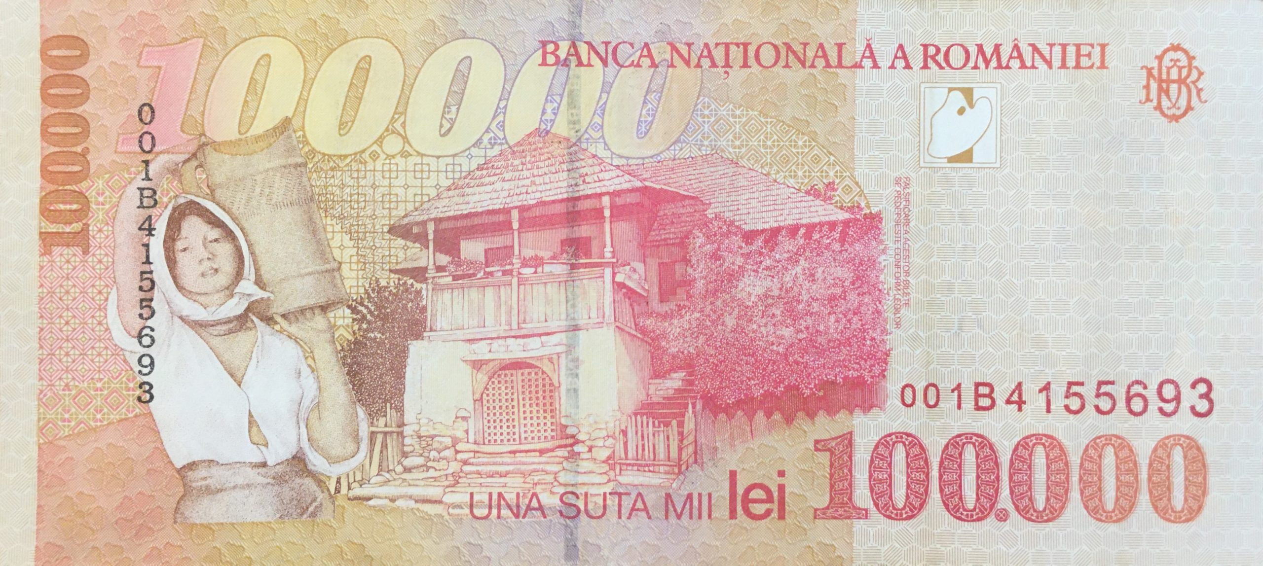 100000 lei – an 1998 - 100000-lei-19998-Revers