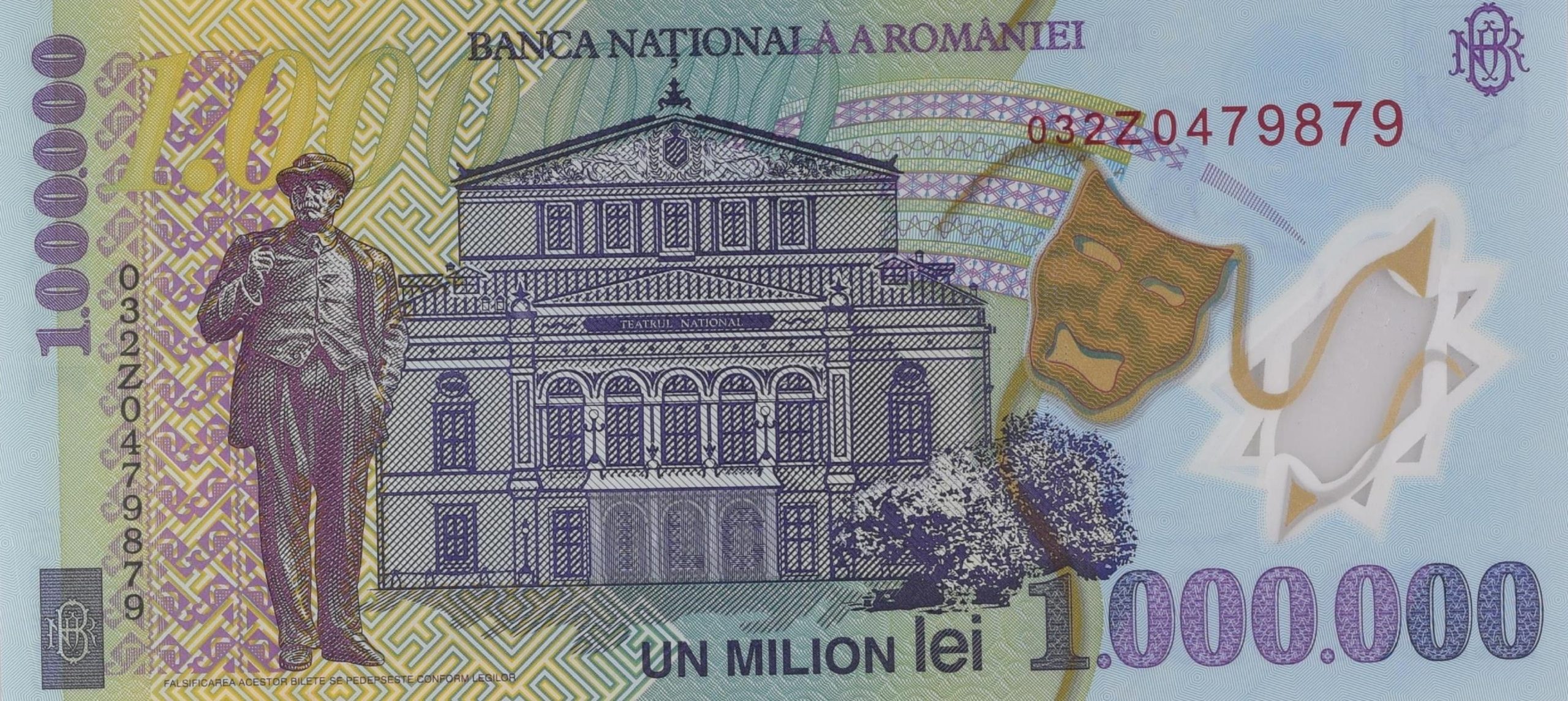 1000000 lei an 2003 - 1000000-lei-2003-Revers
