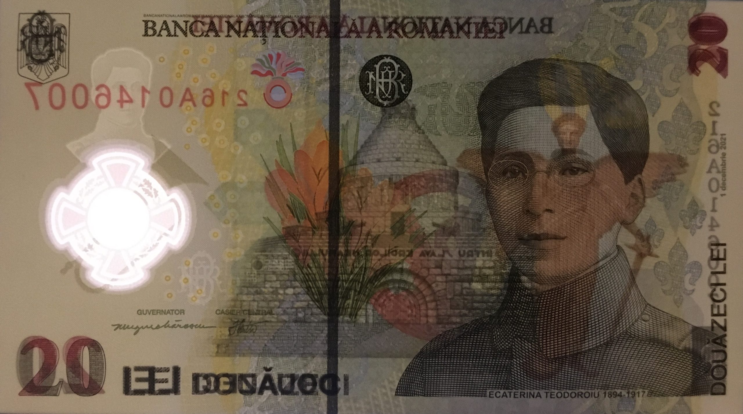 20 lei – an 2021 - 20-lei-2021-Avers-in-lumina