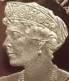 50 bani – Regina Maria - revers