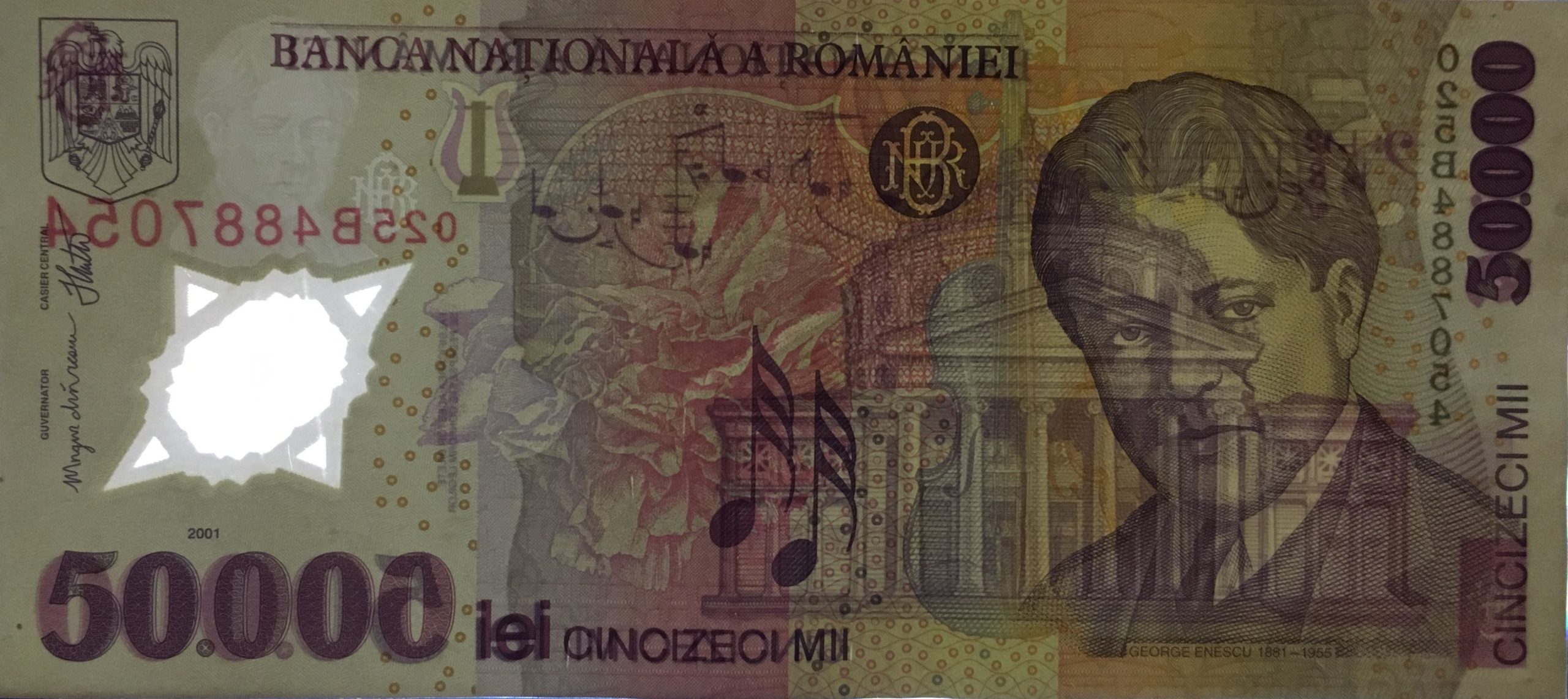 50000 lei – an 2001 - 50000-lei-an-2001-avers-lumina_0