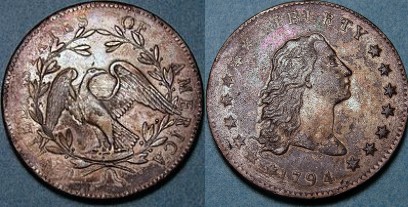 Flowing hair dollar